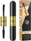 2 in 1 Fiber Lash Wimperntusche, Thrive Wimperntusche mit schwarzem, Mascara für längere wasserfeste Haltbarkeit ohne Verklumpen Superstark, 1 Bürstenkopf ist faserveredelt（1 Stück）