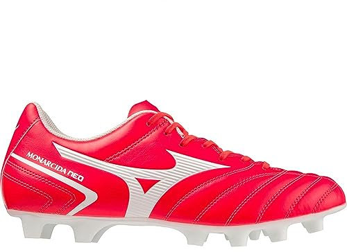 Mizuno Monarcida Neo II Select, Botas de fútbol Unisex Adulto, Fiery Coral 2/White, 39 EU