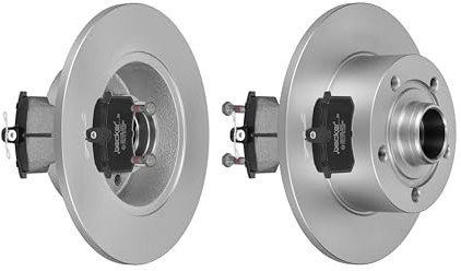 F.BECKER_LINE BREMSSCHEIBEN Ø245MM + BREMSBELÄGE HINTEN FÜR AUDI A4 B5 AUDI VAG