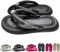 Steingraf © The Floats Air - FLIP-FLOP Superweiche-Rutschfeste Wolkenschuhe Model: Pearl Black Größe 38/39