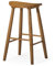 Maven Lane Barhocker Luna in rustikalem Naturholz-Finish