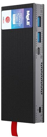 MeLE Mini PC Stick lüfterlos PCG02 Pro 12th Gen Alder Lake - N100(bis zu 3,4GHz), 8GB DDR4 RAM 256GB Schreibtisch-Computer Unterstützt 4K Duale Anzeige/WiFi/BT/Ethernet,Haus Geschäft Büro Industrie