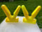 searigs - Sea Fishing 2 x Hi Vis Orange & Yellow Rod Rest For Pier & Boat Rail Sea & Coarse Angling zip on - zip off design