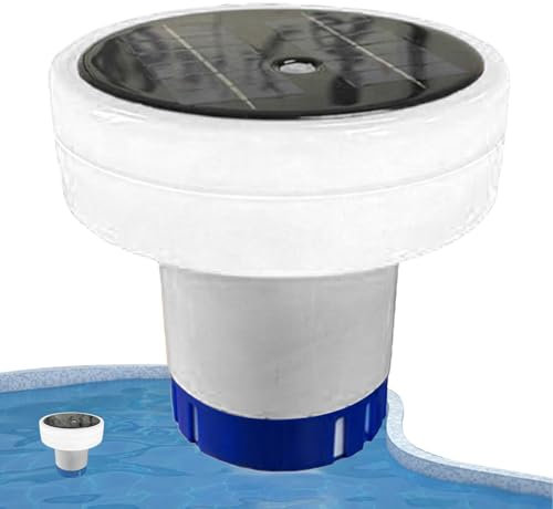 Lampes solaires de piscine – Distributeur de piscine, clarificateur solaire de piscine | Support lumineux de chlore flottant pour tablettes de chlore, purificateur de chlore solaire anti-enfoncement