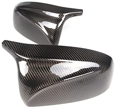 GXSAI Seitenspiegel Abdeckung Auto Spiegel Abdeckung Seite Rückspiegel Kappe Abdeckung Ersatz Für BM&W x5 X6 E70 E71 2007 2008 2009 2010 2011 2012 2013(Carbon Fiber Look)