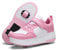 Mateju Scarpe con Rotelle Bambino Bambina Sportive Scarpe da Skateboard, Rosa Rotelle a Scomparsa Skateboard Sneakers Scarpe da Ginnastica da Pattini per Donna Uomo, Doppia Ruote 31 EU