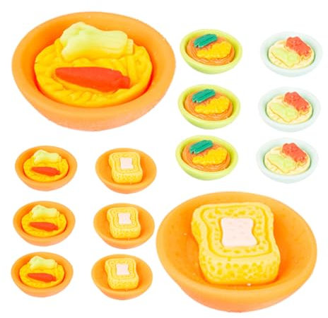 GARVALON 20stücke Mini Haus Display Lebensmittel Modelle Puppe Haus Japanischen Snack Modell Gemischten Stil