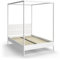 VitaliSpa Himmelbett Lotti, Weiß, 140x200