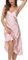 Starblazia Nuisette Femme Longue Satin Chemises de Nuit Col en V sans Manches avec Bretelles Réglables Lingerie Robe de Nuit d'été Femme,S,Rose