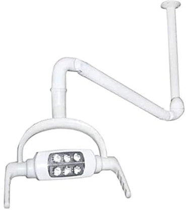 Deckenmontierte Zahnärztliche OP-Lampe, Medizinische Untersuchungsleuchte, Zahnärztliche Chirurgie, 6 LED-Linse Mit Arm, Kaltlicht, for Ambulante Patienten, Stomatologie, HNO