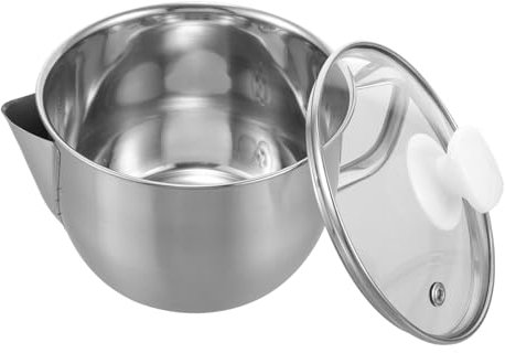 IMIKEYA Artefatto Del Filtro Dell'olio Brocca in Acciaio Inossidabile Pentola Per Zuppa Barattolo Separatore Di Grassi Bollitore in Acciaio Inossidabile Silver Plastica
