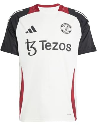 adidas Manchester United Tiro 24 Herren-Trainingstrikot, Owhite/Black, L