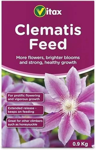 Clematis Plant Feed Fertiliser 0.9kg | Premium Flower Fertiliser for Stronger Roots, Healthy Growth & Vibrant Blooms | Slow-Release Formula for Clematis, Roses, Vines & All Flowering Plants