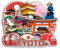 Quwsne Kühlschrankmagnet Kyoto Japan Kühlschrankmagnet Stadt Reise Souvenirs Touristengeschenke 3D klassische Sehenswürdigkeiten handgefertigt Handwerk Heimdekoration -3232