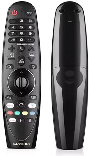 Replacement for LG Magic Remote MR19BA/MR20GA with Pointer and Voice Function Universal Remote Control Compatible with Many LG Smart TV Models (MR20GA-LG)