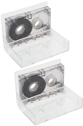 Gatuida 2 Pièces Mini Cassette Audio pour Enregistrement Portable Compatible avec Divers Enregistreurs et Machines Interview pour Discours et Apprentissage Langues