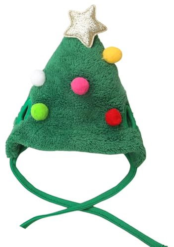 LAIOUSN Haustier Weihnachtsbaummütze Einzigartiges Rentier Für Kleine Hunde Mütze Weihnachtsrentier Stern Haustierkostüm