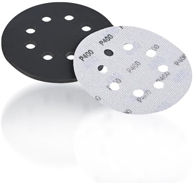30 Stück Schleifscheiben 125mm Klett Körnung 400 für Exzenterschleifer & Schwingschleifer - Zum Schleifen und Glätten von Holz, Metall, Lack und Spachtel