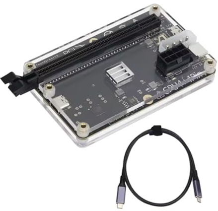 Mllepjdh HA 36 PCIe Expansion Dock with JHL6340 Chip External GPU Adapter & 23.6in USB Cable for Fast Connectivity Desktop GPU Expansion Card with Hot Swap