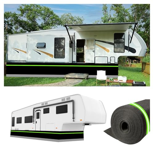 Bâche d'hiver pour camping-car - Hauteur : 95 cm - Pour attelage de sellette - Avec grillage en fer sur le bord inférieur - Bâche de remorque - 24 m