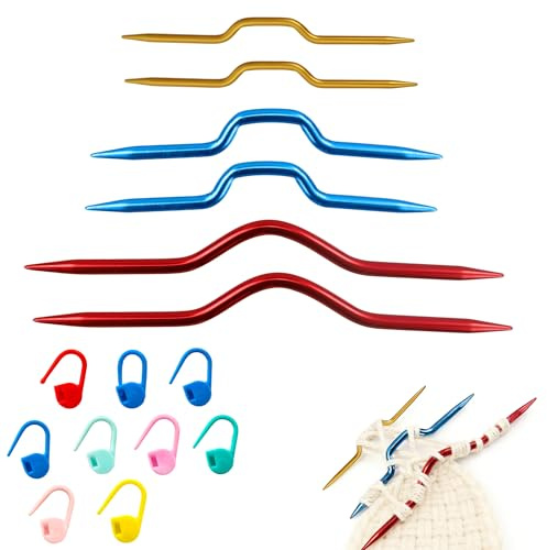 6 Stück Aluminium Zopfnadeln Set