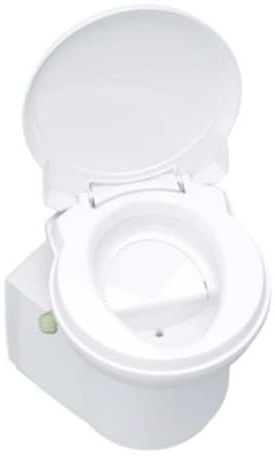 Thetford S260-S Toilettes sèches en Plastique Blanc 60,3 x 34 x 48,8 cm Réservoir 7,5 L/7,0 l 7,1 kg avec indicateur de Niveau électrique