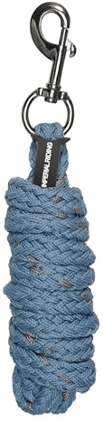 Imperial Riding Führstrick IRH Deluxe mit Lurexfaden, Karabinerhaken, ummanteltes Nylon, Mondstein