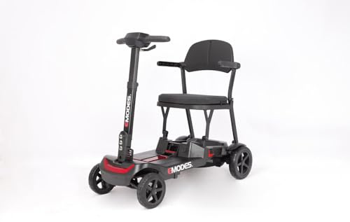Emodes Ultra-Light EM985S Litefold 16KG Lightweight Folding Mobility Scooter for Travel, Removable Airline-Approved Lithium Battery, All Terrain,No Assembly Required, Portable Boot Scooter.