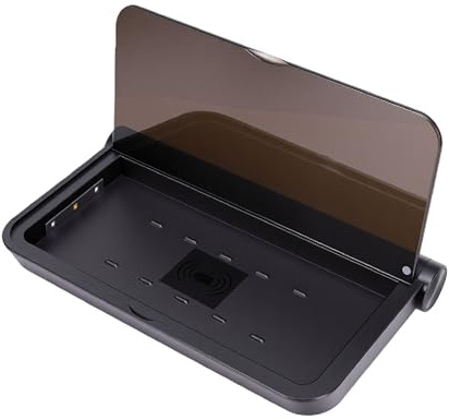 MENDUNER Handy-Reinigungsbox, 15 W Schnelles Kabelloses Ladegerät mit UV-Reinigung für Smartphones Innerhalb von 7 Zoll (Black)