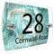 CS Printing House Number Sign Plaque Garden Glass Effect Acrylic Sign Door Plate Marble Wall Display 2 Part Branded Acrylic (Marble texture)