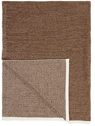 Marc O Polo Strick Dekokissen Plaid Rivar warm Pecan Plaid 130x170 cm