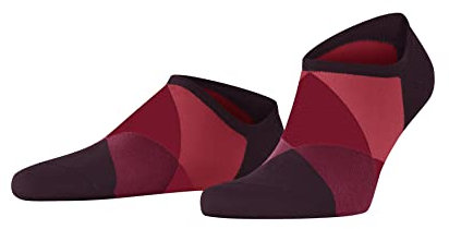 Burlington Herren Sneakersocken Clyde M Sn Baumwolle kurz gemustert 1 Paar, Rot Claret 8375, 40-46