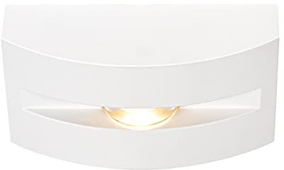 SLV Wand- und Deckenaufbauleuchte OUT-BEAM FRAME CW/Beleuchtung für Wände, Wege, Eingänge, LED Spot außen, Aufbau-Leuchte Outdoor, Gartenlampe, Decken-Strahler / IP55 3000k 3.5W 60lm weiß Aluminium