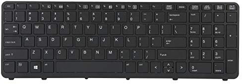 ASHATA Teclado de Repuesto para HP ZBOOK 15 G1 G2 17 G1 G2 US para HP 15-p000 15-p008au 15-p030nr, Pieza de reparación de Teclado para HP ZBOOK, Accesorios de computadora portátil HP