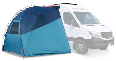 Kelty Backroads Shelter Universal Mounted Car Camping Shelter with Zippered Entry, Sturdy Frame, Protection from Elements, UV, Stuff Duffel Included