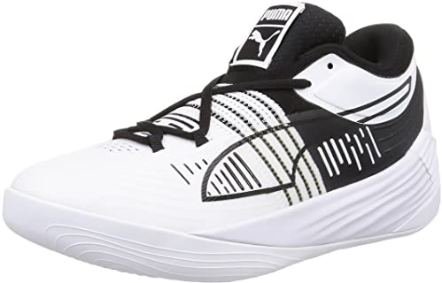PUMA Fusion Nitro Basketballschuh Herren weiß/schwarz, 8.5 UK - 42.5 EU