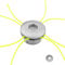 Cabezal Desbrozadora Universal, XiXiRan Cabezal de Aluminio para Cortacésped, Cortacesped de Aluminio Universal, Cabezal de corte de césped, con 4 Lineas, para Desbrozadora Repuestos