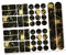 Finest Folia 34 Teiliges Fahrrad Rahmen Schutzfolie Folie Aufkleber Schutz MTB BMX Kette Lackschutzfolie (07 Racing Gold Metallic)