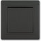 Prestige Line Unterputz-Schalter ohne Glimmlampe Schwarz Soft Touch Schwarz - Zweipoliger Schalter