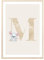 MeinBaby123® Buchstaben Poster DIN A4 Kinderzimmer Mädchen und Junge | Babyzimmer Deko | Bilder Kinderzimmer | Geschenkideen zur Geburt | Anfangsbuchstabe M (süße Maus)