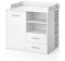 Vicco Wickelkommode Lea, Wickelaufsatz für die Kommode, Weiß, 102.2 x 102.5 cm