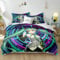 YuZong Hatsune Miku Bettwäsche aus weichem Polyester dreiteilig Anime-Bettbezug Kissenbezug Anime-Figuren Cartoon-Kinder Kinder Teenager Erwachsene