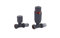 Wärmer System Straight Grey Thermostatic Radiator Valve Vertical Or Horizontal Mounting with Matching Lockshield Valve 15x1/2''