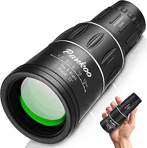 Telescopio monoculare ad alta definizione, 16 x 52, potente monoculare compatto per adulti, ideale per bird watching, escursioni, concerti e viaggi