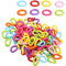 SALALIS 100Pcs Plastic Bird C Clips Hooks Chain Links DIY Toys Mix Color Premium Material, Bright Colors Bulk DIY Easy to Slip and Move