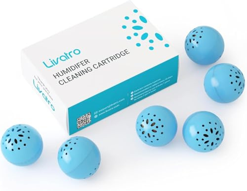 Livatro Blaue Wasserfilterpatronen für Luftbefeuchter, 6er-Pack | Blaue Wasserfilterpatronen für Livatro Luftbefeuchter, 6er-Pack; vor dem Kauf Modellkompatibilität prüfen.