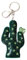 Popfizzy Bling Schlüsselanhänger Zubehör für Frauen, Strass-Schlüsselanhänger, Autoschlüssel, cooler Geldbörsenanhänger für Handtaschen, Dunkelgrüner Kaktus (Silber), Large