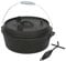 Dutch Oven 7,3 Liter von El Fuego®, 100% Gusseisen, inkl. Schürhaken und Tragebügel, Camping & Outdoor