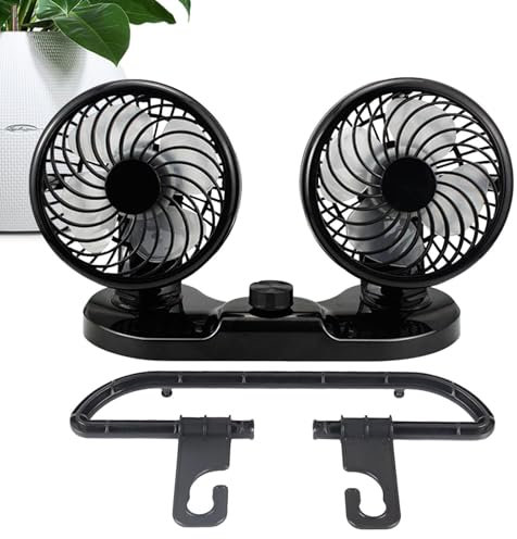 USB Fan,Noiseless Car Seat Cooler | Portable AC And Air Conditioner, Travel Fan, 360° Rotatable For Desktop, Boat, Golf Cart, SUV, RV