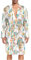 ZZXXB Dream Catcher Watercolor Herren-Nachtwäsche, leicht, langärmelig, Spa-Bademantel mit Taschen, M-XL, weiß, XL